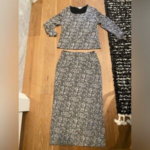 Vintage  Maxi skirt set , size 10 medium